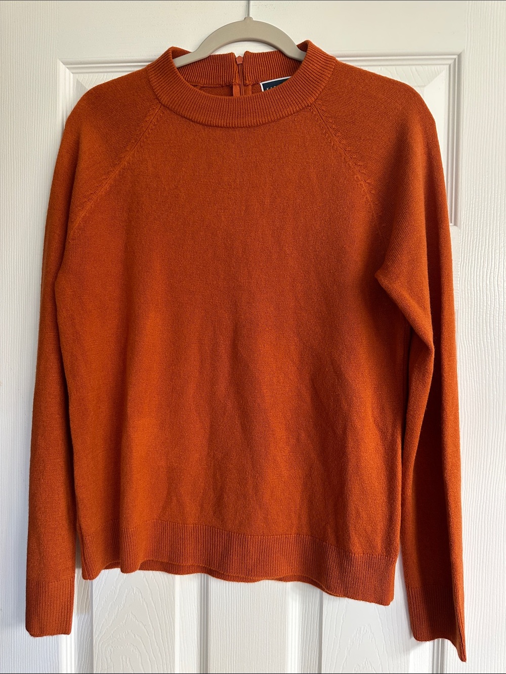 Karen Scott Orange Crewneck Sweater - Classic Lightweight Knit